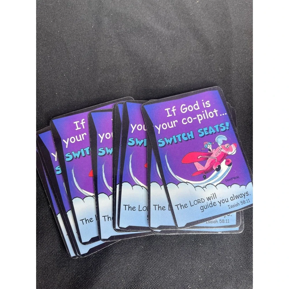CAG Finkstrom Religious Humor If God Is Your Co-Pilot Switch Seats Cards 15ct